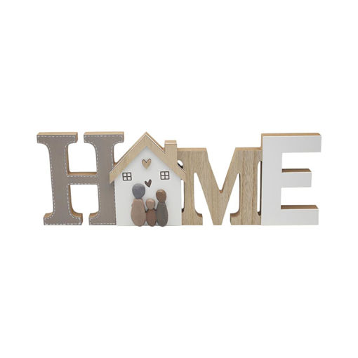 Picture of WOODEN CUT OUT HOME PLAQUE